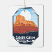 Guadalupe Mountains Nationalpark El Capitan Retro Keramikornament (Links)