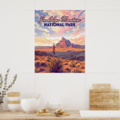 Guadalupe Mountains Nationalpark El Capitan Texas Poster (Küche)