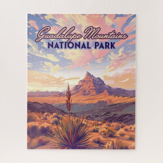 Guadalupe Mountains Nationalpark El Capitan Texas Puzzle (Vertikal)