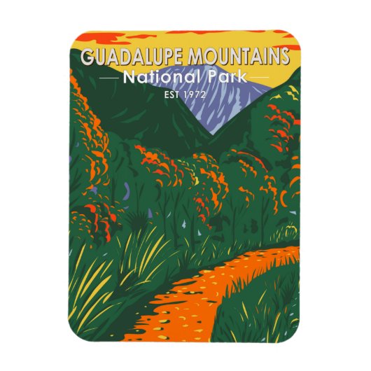 Guadalupe Mountains Nationalpark McKittrick Magnet (Vertikal)