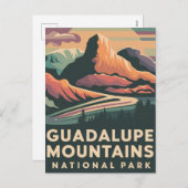 Guadalupe Mountains Nationalpark Poster Feiertagspostkarte (Vorne/Hinten)