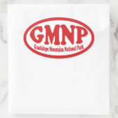 Guadalupe Mountains Nationalpark Roter ovaler Aufk Ovaler Aufkleber (Tasche)