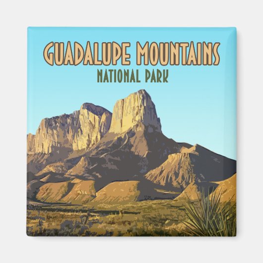 Guadalupe Mountains Nationalpark Texas Magnet (Vorne)