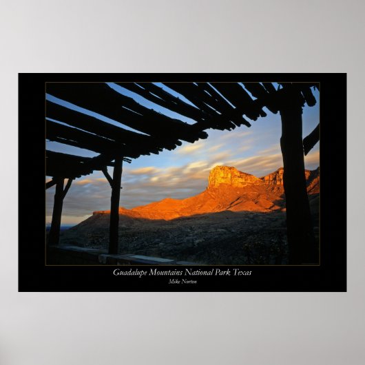 Guadalupe Mountains Nationalpark Texas Poster (Vorne)