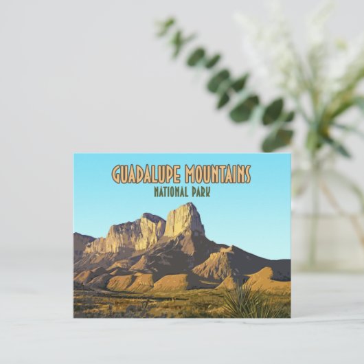 Guadalupe Mountains Nationalpark Texas Postkarte (Stehend Vorderseite)