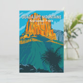 Guadalupe Mountains Nationalpark Texas Vintag Feiertagskarte (Stehend Vorderseite)