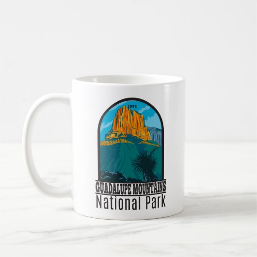 Guadalupe Mountains Nationalpark Texas Vintag Kaffeetasse (Links)
