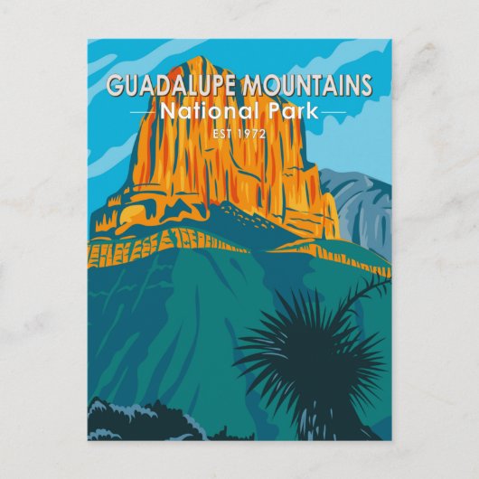 Guadalupe Mountains Nationalpark Texas Vintag Postkarte (Vorderseite)