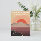 Guadalupe Mountains Nationalpark Texas Vintag Postkarte (Stehend Vorderseite)