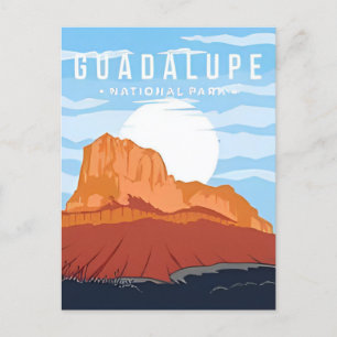 Guadalupe Mountains Nationalpark Texas Vintage Postkarte
