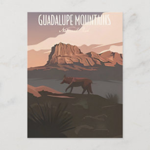 Guadalupe Mountains Nationalpark Texas Vintage Postkarte