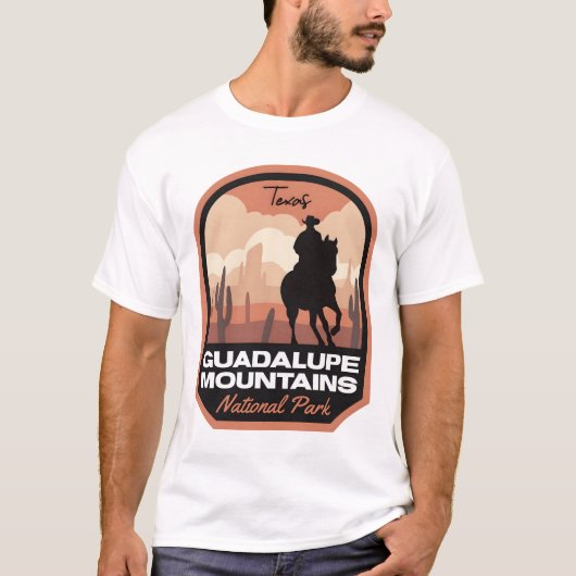 Guadalupe Mountains Nationalpark Wüste Cowboy T-Shirt (Vorderseite)