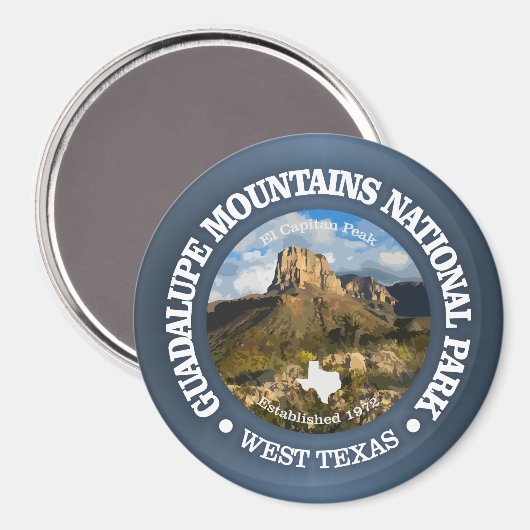Guadalupe Mountains NP Magnet (Vorderseite/Rückseite)