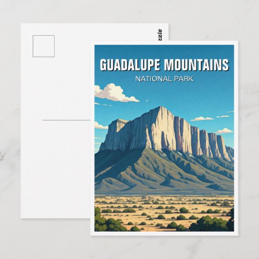 Guadalupe Mountains Postkarte (Vorne/Hinten)