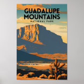 Guadalupe Nationalpark Nationalpark Vintage Poster (Vorne)