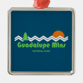 Guadalupe Nationalpark Retro Ornament Aus Metall (Vorne)