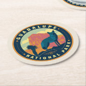 Guadalupe-Nationalpark Runder Pappuntersetzer (Angewinkelt)