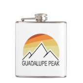 Guadalupe Peak Retro Flachmann (Vorderseite)