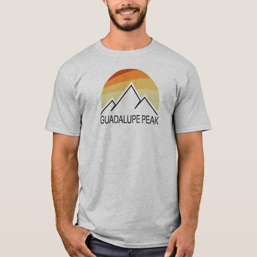 Guadalupe Peak Retro T-Shirt (Vorderseite)