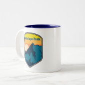 Guadalupe Peak Texas Sunrise Zweifarbige Tasse (Vorderseite Links)