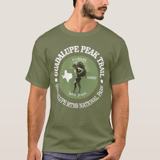Guadalupe Peak Trail (O) T-Shirt (Vorderseite)