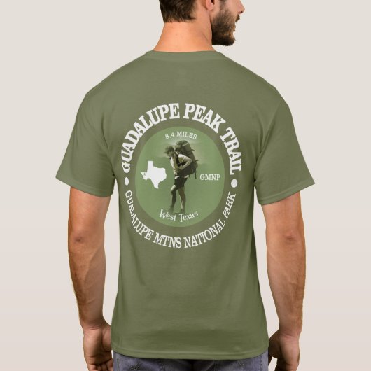 Guadalupe Peak Trail (O) T-Shirt (Rückseite)