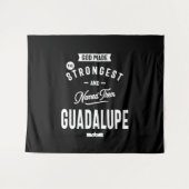 Guadalupe Personalisierter Name Geburtstagsgeschen Wandteppich (Vorderseite (Horizontal))