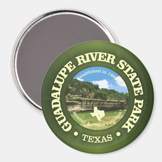 Guadalupe River SP Magnet (Vorderseite/Rückseite)
