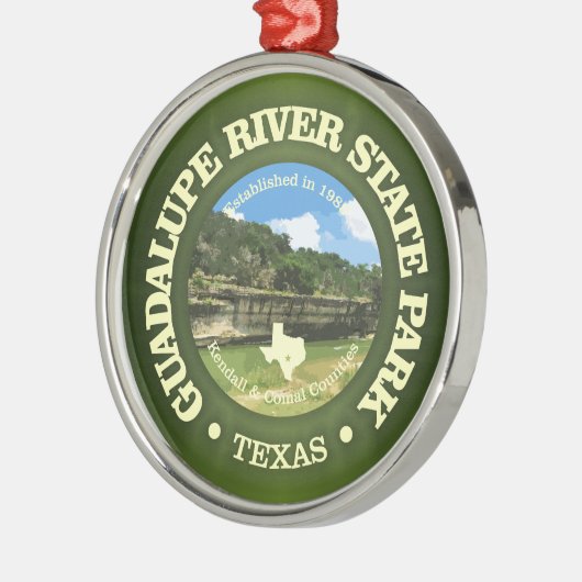 Guadalupe River SP Ornament Aus Metall (Links)