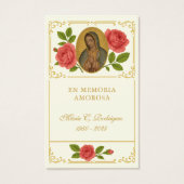 Guadalupe Rose Gedenkfeier Beerdigung Gebet (Vorderseite)