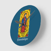 Guadalupe Runde Wanduhr (Winkel)
