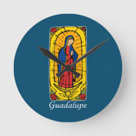 Guadalupe Runde Wanduhr