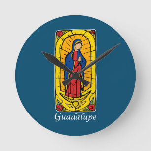 Guadalupe Runde Wanduhr