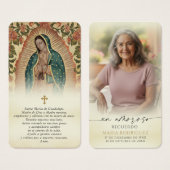 Guadalupe Spanische Gebetskarten zur liebevollen E (Vorne & Hinten)