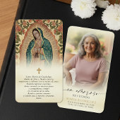 Guadalupe Spanische Gebetskarten zur liebevollen E