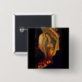 Guadalupe-Tilma-Tasten Button (Vorne & Hinten)