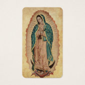 Guadalupe-Totenmesse-katholische Foto-Gebetskarte (Vorderseite)