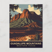 Guadalupe, Western Texas, Reisen Postkarte (Vorderseite)