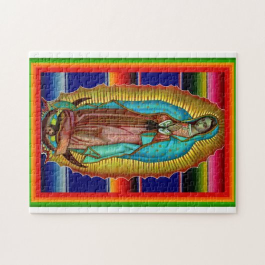 Guadalupe Zarape Tilma Image Puzzle (Horizontal)