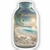 GUADELOUPE AUFKLEBER (Vorderseite)