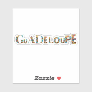 GUADELOUPE AUFKLEBER