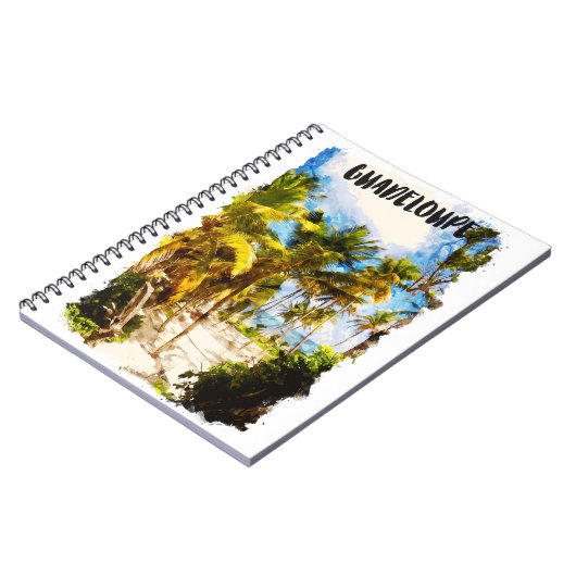 Guadeloupe Caribbean Tropiccal Island Travel Notizblock (Linke Seite)