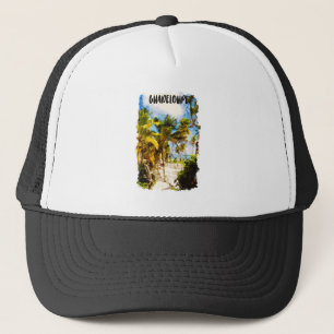 Guadeloupe Caribbean Tropiccal Island Travel Truckerkappe