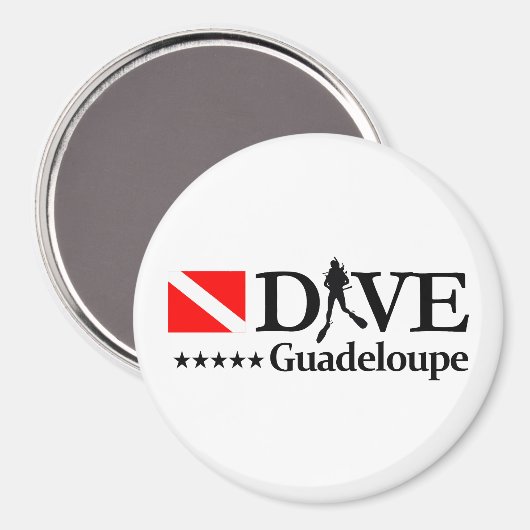 Guadeloupe DV4 Magnet (Vorderseite/Rückseite)