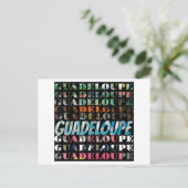 Guadeloupe - Ein farbiges visuelles Fest Postkarte (Stehend Vorderseite)