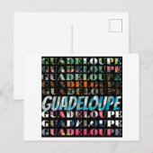 Guadeloupe - Ein farbiges visuelles Fest Postkarte (Vorne/Hinten)