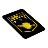 Guadeloupe Emblem Magnet (Rechte Seite)