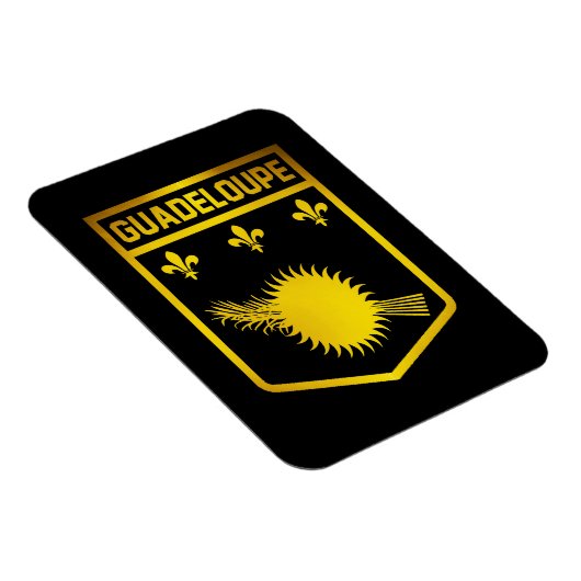 Guadeloupe Emblem Magnet (Rechte Seite)