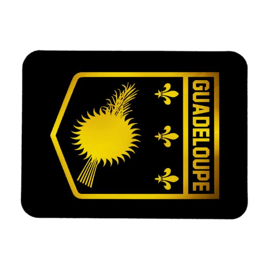 Guadeloupe Emblem Magnet (Horizontal)