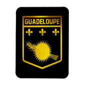 Guadeloupe Emblem Magnet (Vertikal)